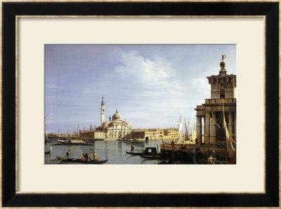 The Island Of San Giorgio Maggiore, Venice With The Punta Della Dogana And Numerous Vessels by Canaletto Pricing Limited Edition Print image
