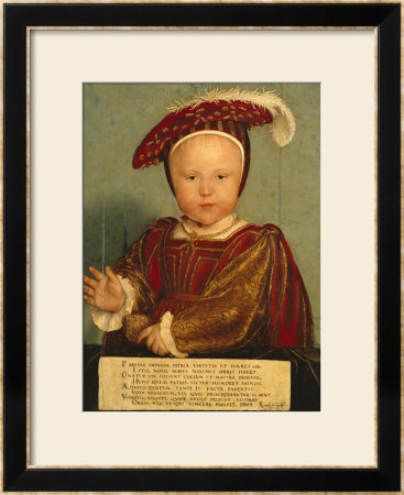 Portrait Of Edward Prince Of Wales, Later Edward Vi, As A Child by Hans Holbein The Younger Pricing Limited Edition Print image