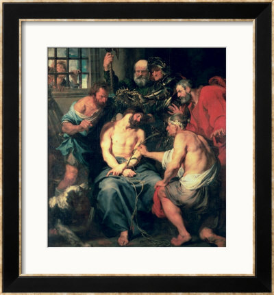 The Crowning With Thorns by Sir Anthony Van Dyck Pricing Limited Edition Print image