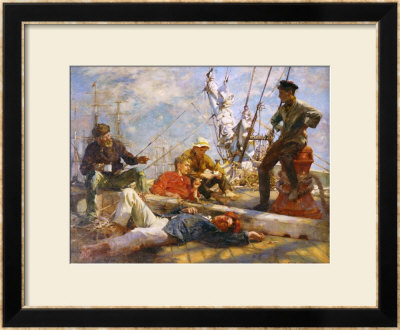 The Midday Rest, 1906 by Henry Scott Tuke Pricing Limited Edition Print image