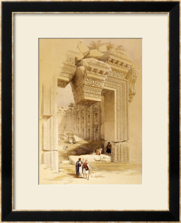 The Doorway Of The Temple Of Bacchus, Baalbec, 7Th May 1839 by David Roberts Pricing Limited Edition Print image