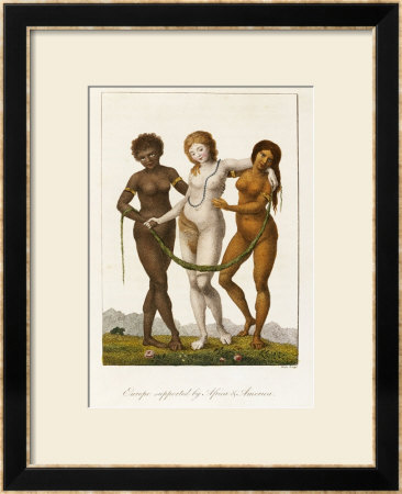 Europe Supported By Africa And America, Circa 1796 by William Blake Pricing Limited Edition Print image