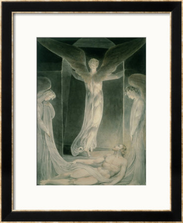 The Resurrection: The Angels Rolling Away The Stone From The Sepulchre by William Blake Pricing Limited Edition Print image