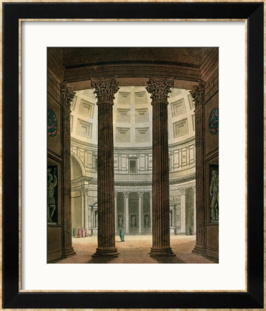 Interior Of The Pantheon, Rome, From Le Costume Ancien Et Moderne by Fumagalli Pricing Limited Edition Print image