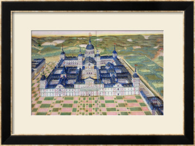 Plan Of The Monastery Of El Escorial, From Civitates Orbis Terrarum by Joris Hoefnagel Pricing Limited Edition Print image