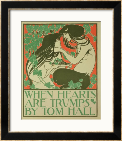 Reproduction Of A Poster Advertising When Hearts Are Trumps By Tom Hall by William Bradley Pricing Limited Edition Print image