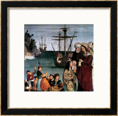 Mary Magdalene Boarding A Ship, From The Altarpiece Of Saint Magdalen, 1526 (Detail) by Pera Matas Pricing Limited Edition Print image