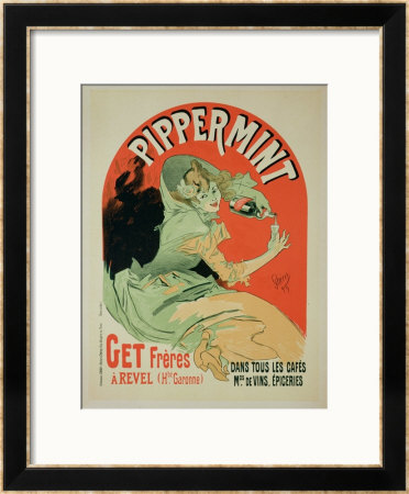 Reproduction Of A Poster Advertising Pippermint, 1899 by Jules Chéret Pricing Limited Edition Print image