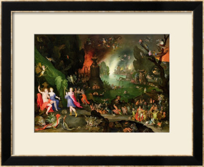 Orpheus With A Harp Playing To Pluto And Persephone In The Underworld by Jan Brueghel The Elder Pricing Limited Edition Print image