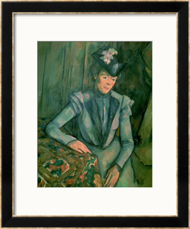 Woman In Blue (Madame Cezanne) 1900-02 by Paul Cézanne Pricing Limited Edition Print image