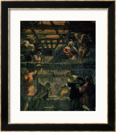 The Adoration Of The Shepherds, 1578-81 by Jacopo Robusti Tintoretto Pricing Limited Edition Print image