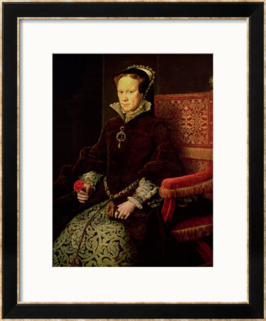 Queen Mary I (1516-58) 1554 by Antonis Mor Pricing Limited Edition Print image