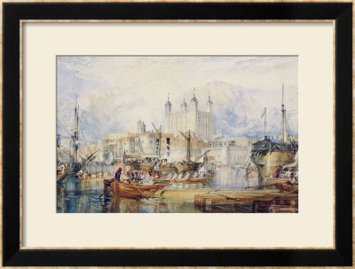 The Tower Of London, Circa 1825 by William Turner Pricing Limited Edition Print image