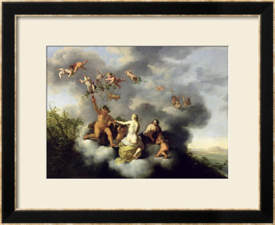 Ceres, Bacchus, Venus And Cupid by Cornelis Van Poelenburgh Pricing Limited Edition Print image