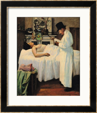 The First Attempt To Treat Cancer With X Rays By Doctor Chicotot, 1907 by Georges Chicotot Pricing Limited Edition Print image