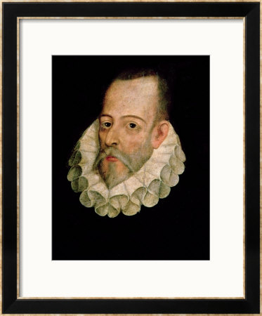 Portrait Of Miguel De Cervantes Y Saavedra 1600 by Juan De Jauregui Y Aguilar Pricing Limited Edition Print image