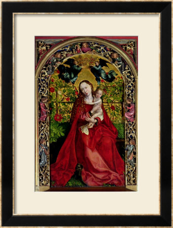 Madonna Of The Rose Bower, 1473 by Martin Schongauer Pricing Limited Edition Print image