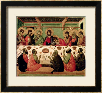 The Last Supper, From The Passion Altarpiece by Duccio Di Buoninsegna Pricing Limited Edition Print image