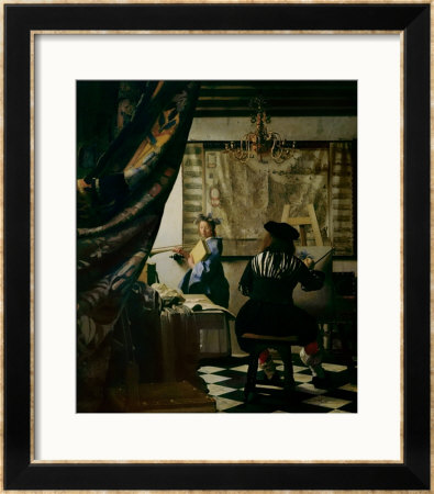 The Painter In His Studio 1665-66 by Jan Vermeer Pricing Limited Edition Print image