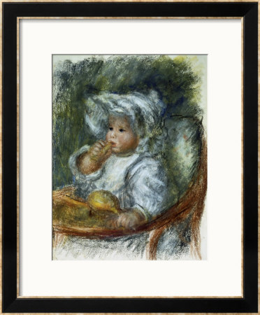 Jean Renoir In A Chair, The Child With A Biscuit by Pierre-Auguste Renoir Pricing Limited Edition Print image