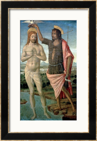 The Baptism Of Christ, 1486 by Guidoccio Cozzarelli Pricing Limited Edition Print image