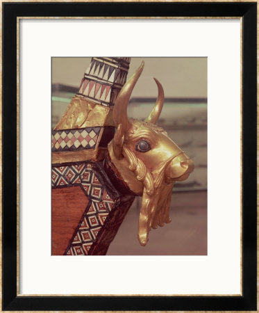 Head Of A Bull, Decoration From A Harp, 2800-2300 Bc by Mesopotamian Pricing Limited Edition Print image
