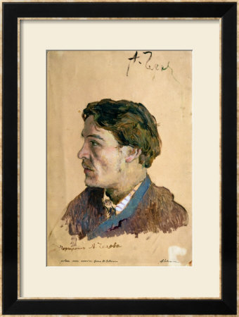 Portrait Of Anton Chekhov (1860-1904) by Isaak Ilyich Levitan Pricing Limited Edition Print image