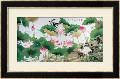 On Lotus Pond by Hsi-Tsun Chang Pricing Limited Edition Print image
