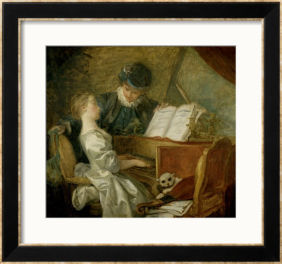 The Music Lesson by Jean-Honoré Fragonard Pricing Limited Edition Print image