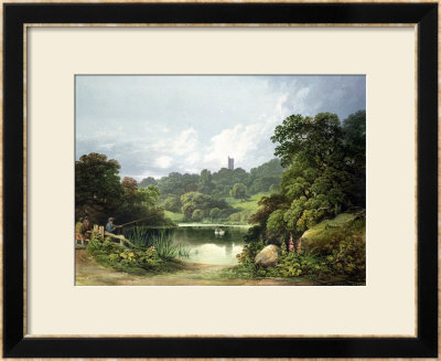 View Towards King Alfred's Tower, Stourhead by Francis Nicholson Pricing Limited Edition Print image