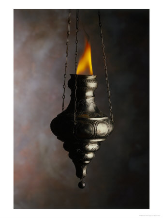 Flame In Jewish Oil Lamp by Howard Sokol Pricing Limited Edition Print image