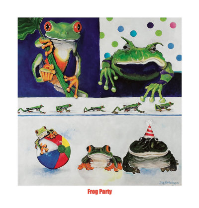 Frog Party by Stacy Bridenhagen Pricing Limited Edition Print image