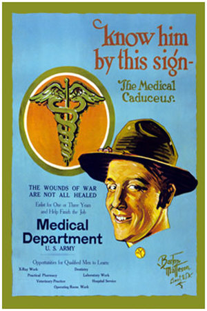 Know Him By This Sign, Join The Medical Department, U.S. Army by Barto Van Voohis Matteson Pricing Limited Edition Print image