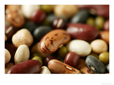 Dried Beans Including Red Kidney, Pinto, Mung, Black Turtle, Aduki And Haricot Beans by Susie Mccaffrey Pricing Limited Edition Print image