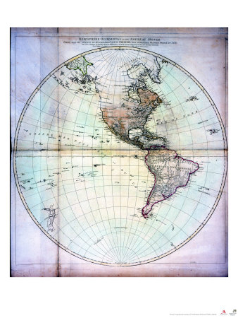 General Atlas Of Four Grand Quarters Of The World, London 1778 by William Faden Pricing Limited Edition Print image