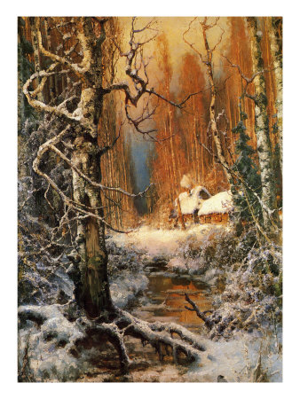 Winter Scene In The Karelian Birch Forest by Klever Pricing Limited Edition Print image