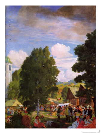 Harvest Festival by B. M. Kustodiev Pricing Limited Edition Print image
