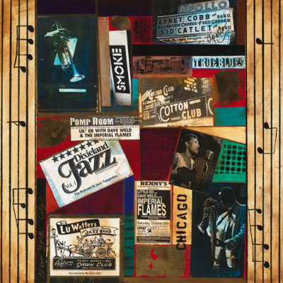 Jazz Collage by Jan Weiss Pricing Limited Edition Print image