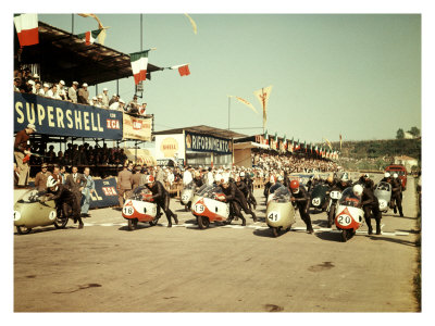 Italian Gp Motorcycle Race Poster by Giovanni Perrone Pricing Limited Edition Print image