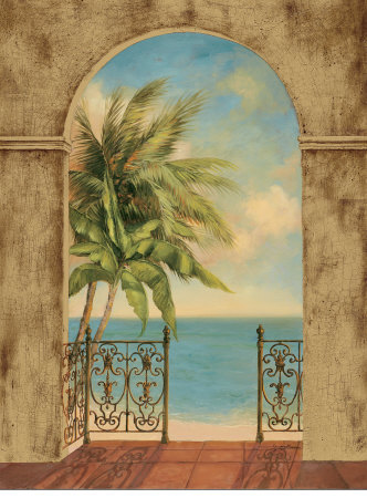 Palm Terrace by Jill Schultz Mcgannon Pricing Limited Edition Print image