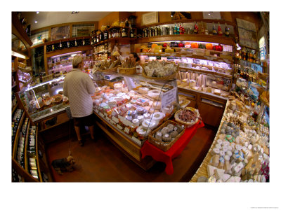 Customer In Cheese Shop, Paris, France by Lisa S. Engelbrecht Pricing Limited Edition Print image