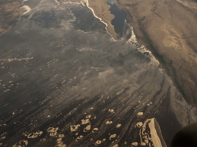 Aerial View Of Soda Pans In Kenya by Beverly Joubert Pricing Limited Edition Print image