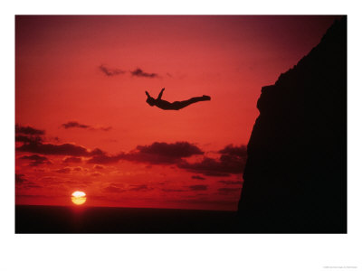 Cliff Diver, Acapulco, Mexico by Mick Roessler Pricing Limited Edition Print image