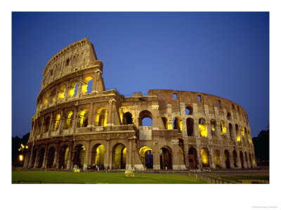 Exterior Amphitheater Ruins, Rome, Italy by Doug Mazell Pricing Limited Edition Print image