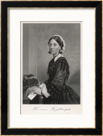 Florence Nightingale Nurse Hospital Reformer Philanthropist by Alonzo Chappel Pricing Limited Edition Print image