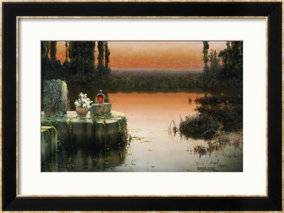 Flooded Ruins At Sunset by Enrique Serra Pricing Limited Edition Print image