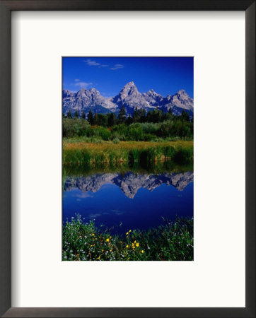 The Grand Tetons Reflected In Tarn, Grand Teton National Park, Wyoming, Usa by Gareth Mccormack Pricing Limited Edition Print image