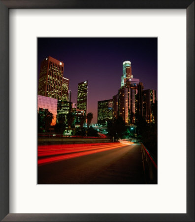 Dusk Lights Over The City, Los Angeles, California, Usa by Jan Stromme Pricing Limited Edition Print image