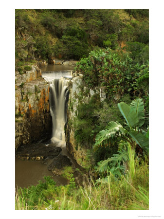 Gxara Falls, Wild Coast, South Africa by Roger De La Harpe Pricing Limited Edition Print image