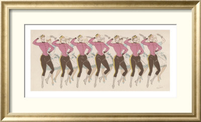 Chorus Line At The Alhambra Theatre by Mars (Maurice Bonvoisin) Pricing Limited Edition Print image